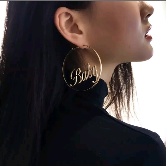 Big Hoop Earrings - Picture 2 of 4